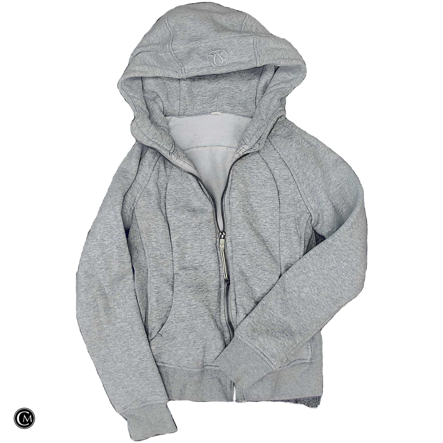 Athletic Jacket By Lululemon In Grey, Size: S