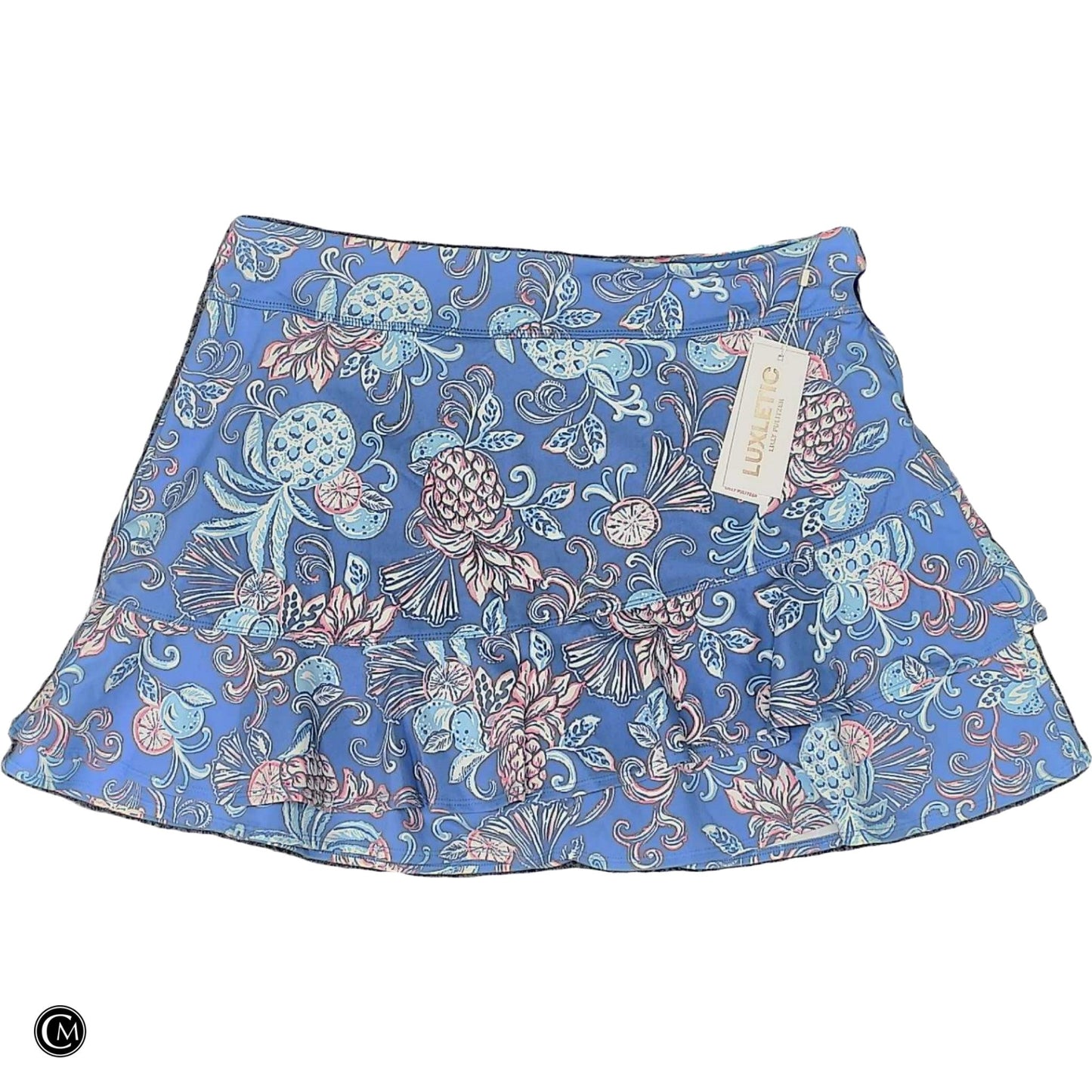 Skort Designer By Lilly Pulitzer In Blue & Pink, Size: Xl
