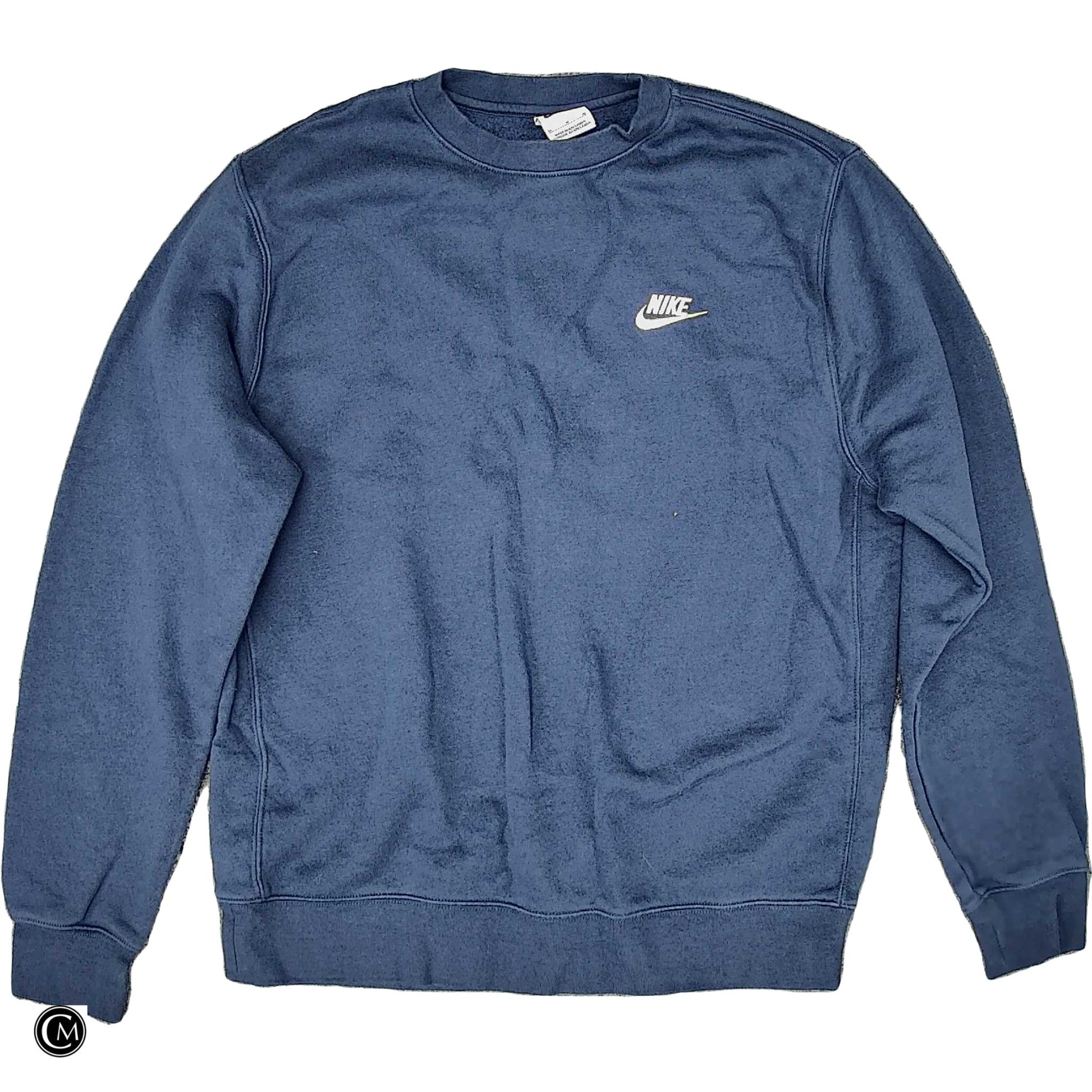 Sweatshirt Crewneck By Nike Apparel In Navy, Size: M image 1
