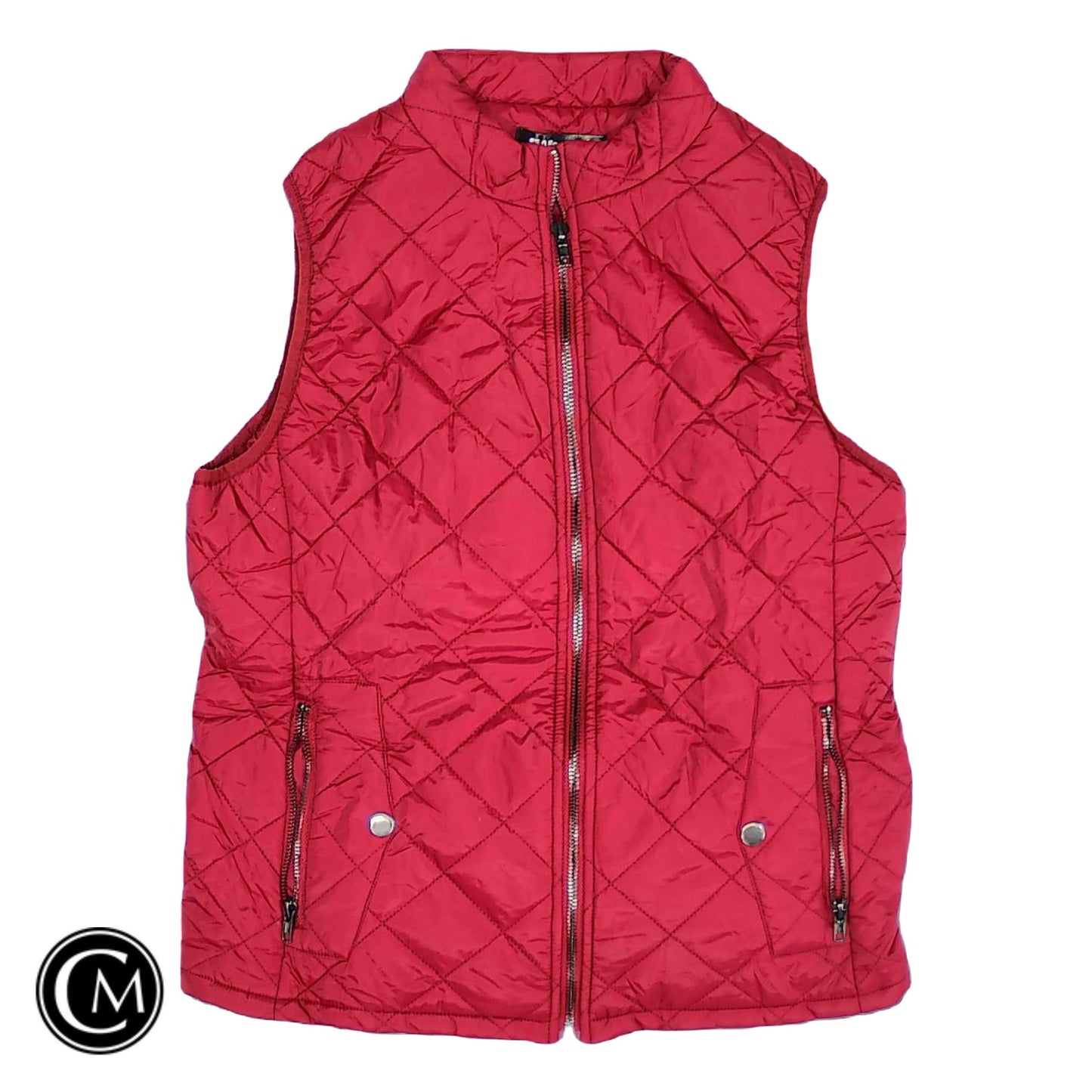 Vest Puffer & Quilted By Allegra K In Red, Size: M