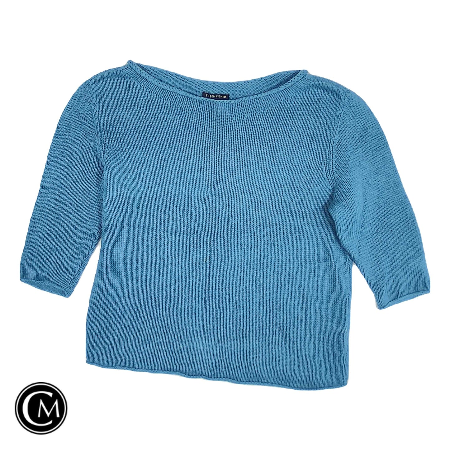 Sweater By Eileen Fisher In Blue, Size: L