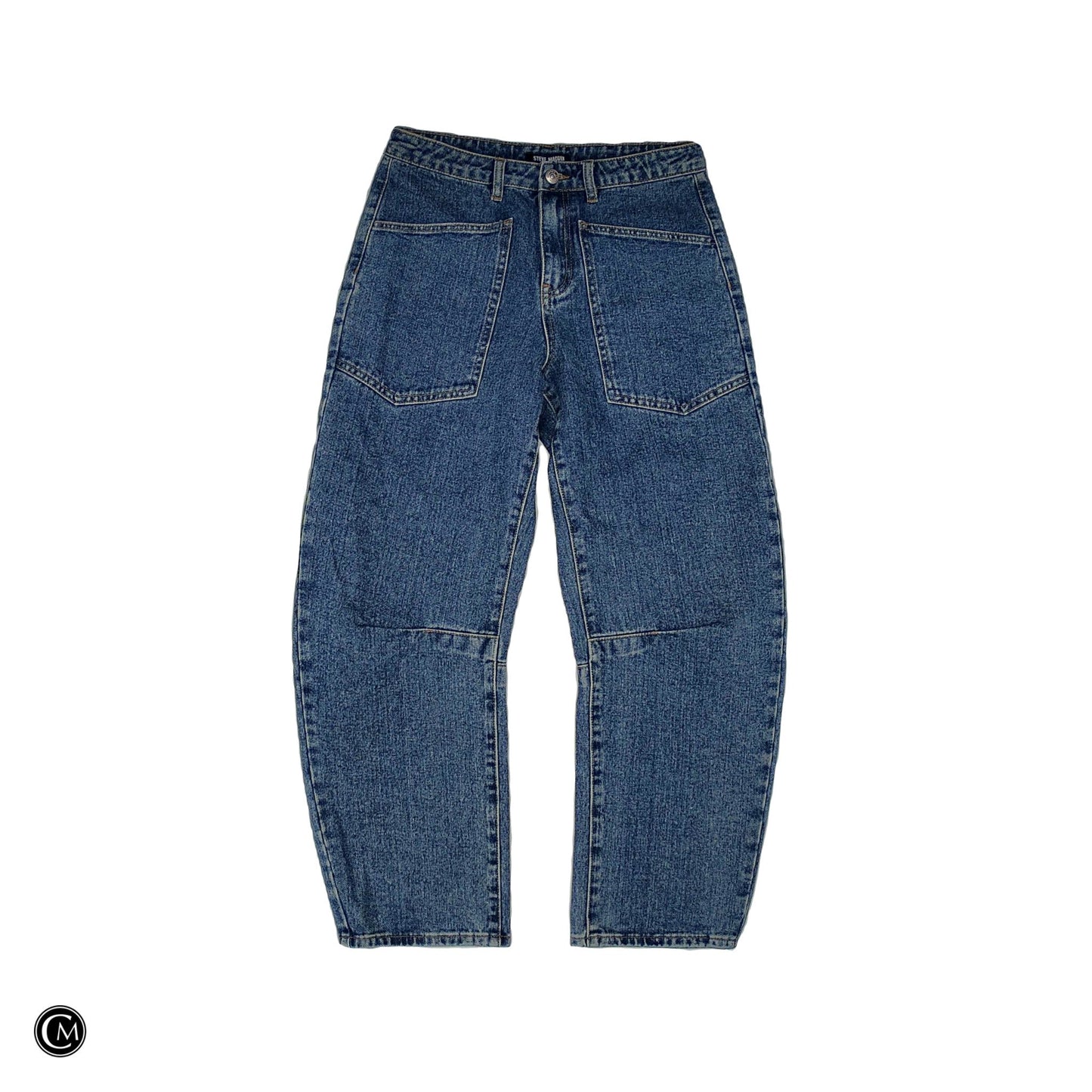 Jeans Wide Leg By Steve Madden In Blue Denim, Size: Xs