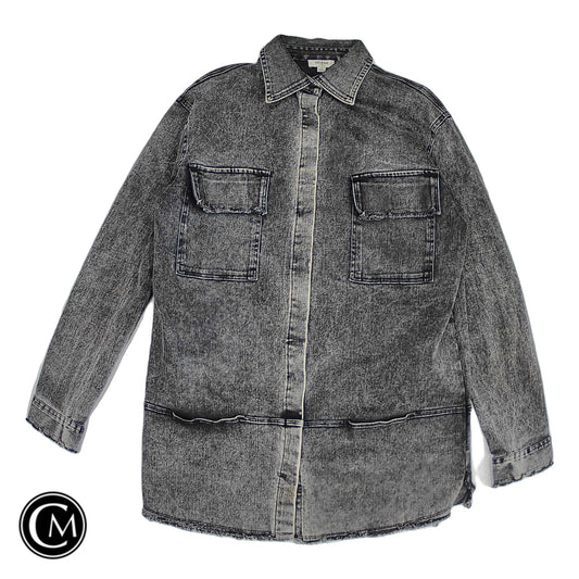 Jacket Denim By Umgee In Grey Denim, Size: S