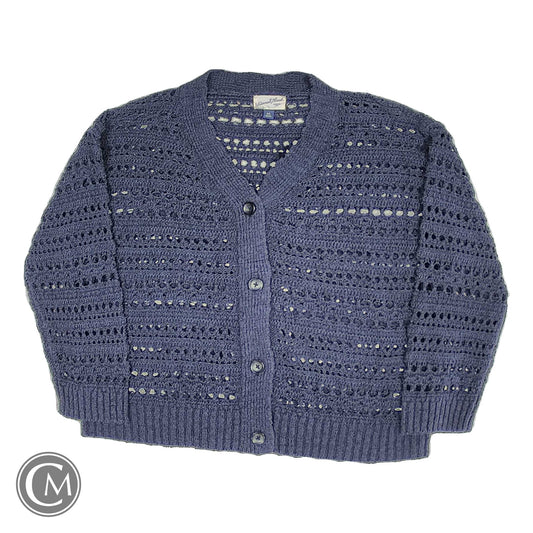 Sweater Cardigan By Universal Thread In Navy, Size: Xxl image 1