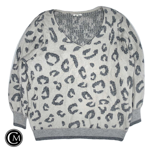 Sweater By Maurices In Leopard Print, Size: 2x