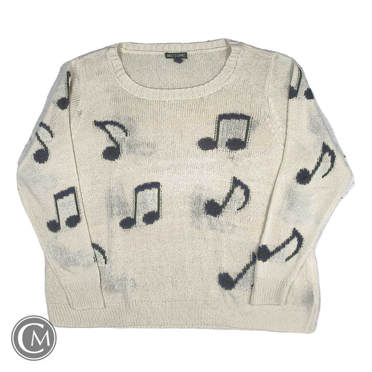 Sweater By Hot Topic In Black & White, Size: 3x