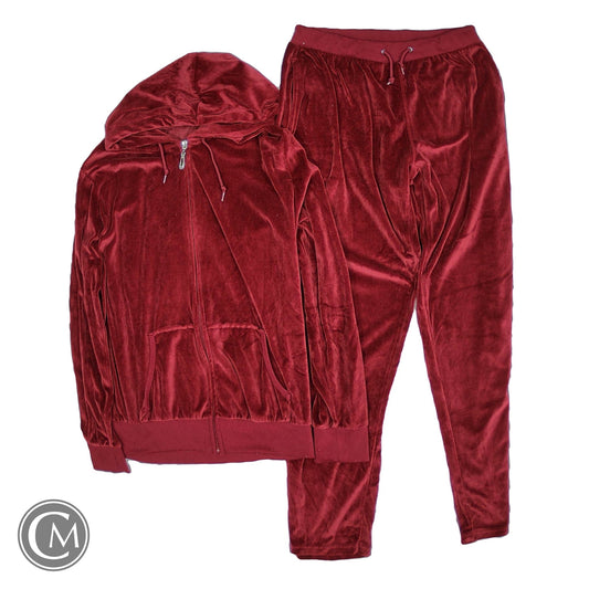 Lounge Set Pants By Cme In Red, Size: L
