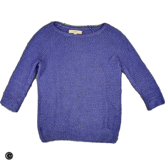 Sweater By Loft In Purple, Size: S