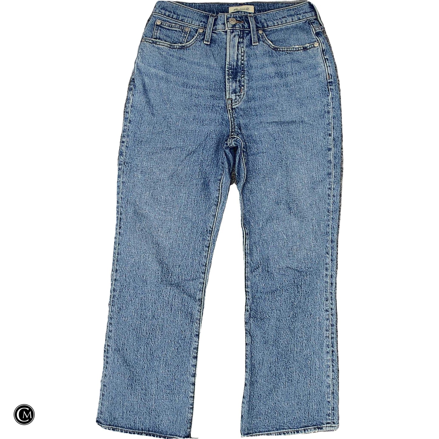 Jeans Cropped By Madewell In Blue Denim, Size: 8