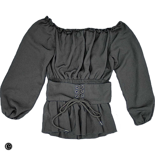 Blouse Ls By Shein In Black, Size: Xl image 1