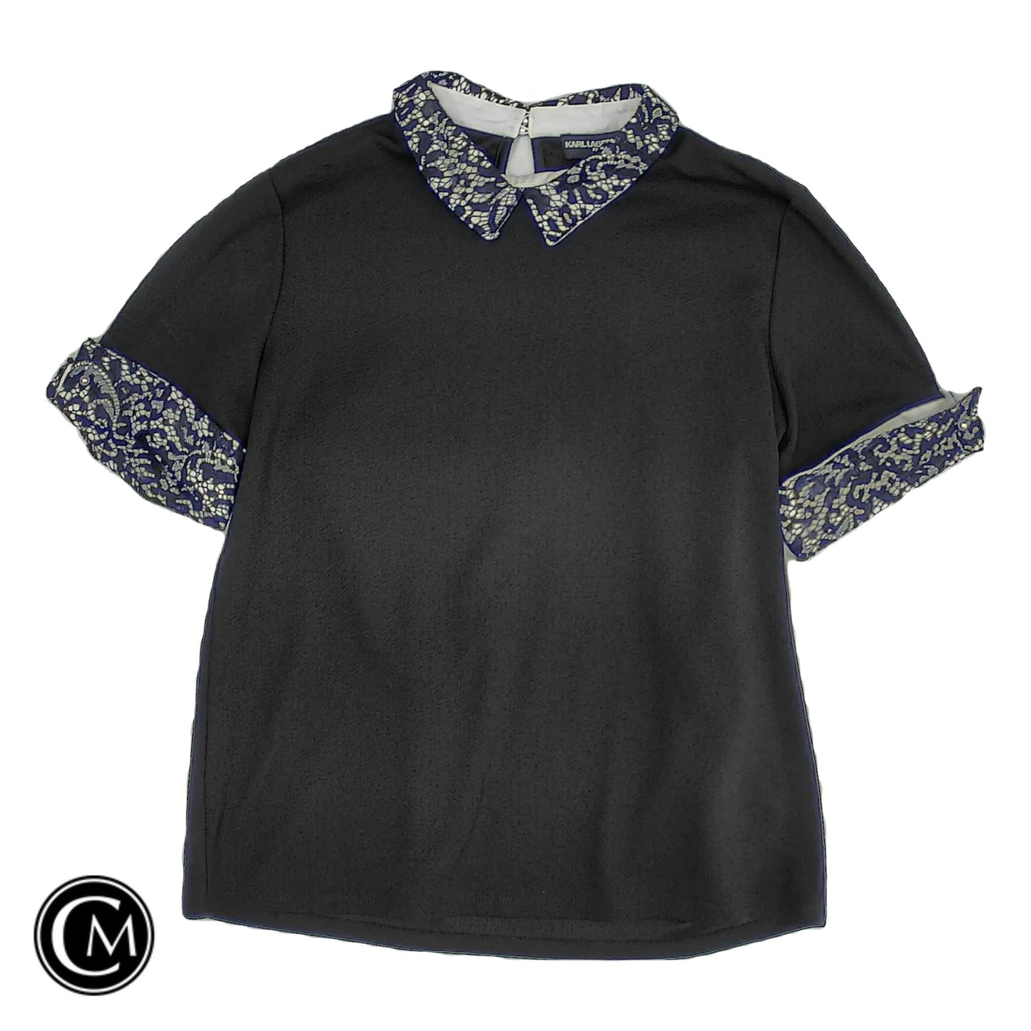 Top Ss By Karl Lagerfeld In Black, Size: M