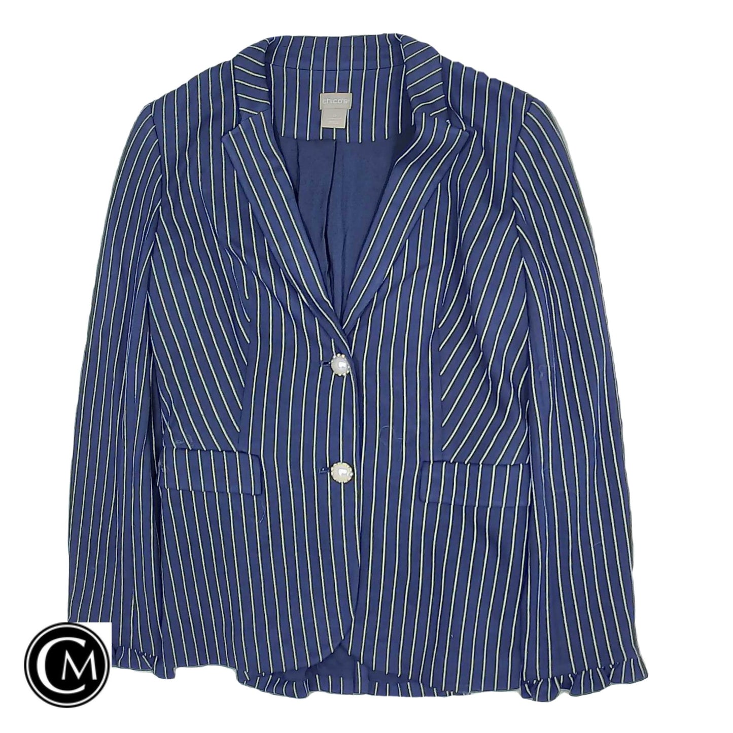 Blazer By Chicos In Navy, Size: S