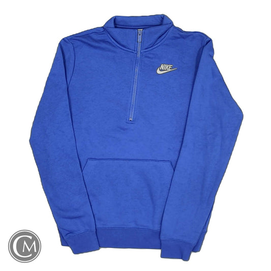 Sweatshirt Collar By Nike In Blue, Size: Xs