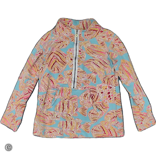 Jacket Designer By Lilly Pulitzer In Blue & Yellow, Size: S