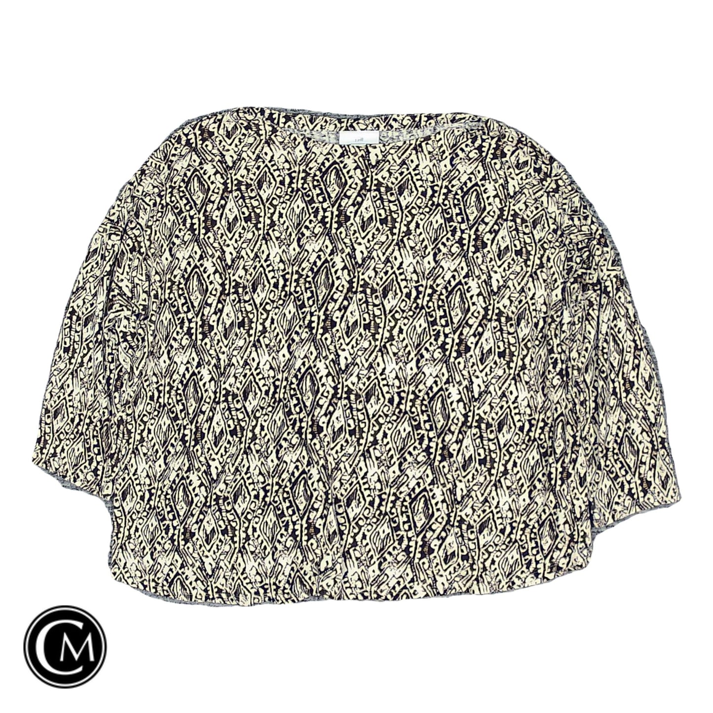 Top Ls By J. Jill In Brown & Cream, Size: L image 1