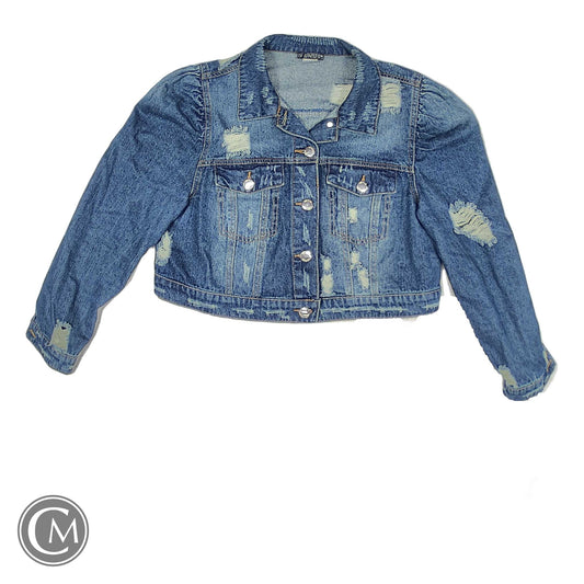 Jacket Denim By Venus In Blue Denim, Size: M