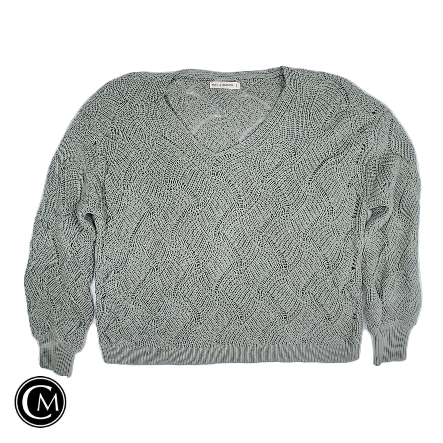 Sweater By Moon And Madison In Green, Size: L