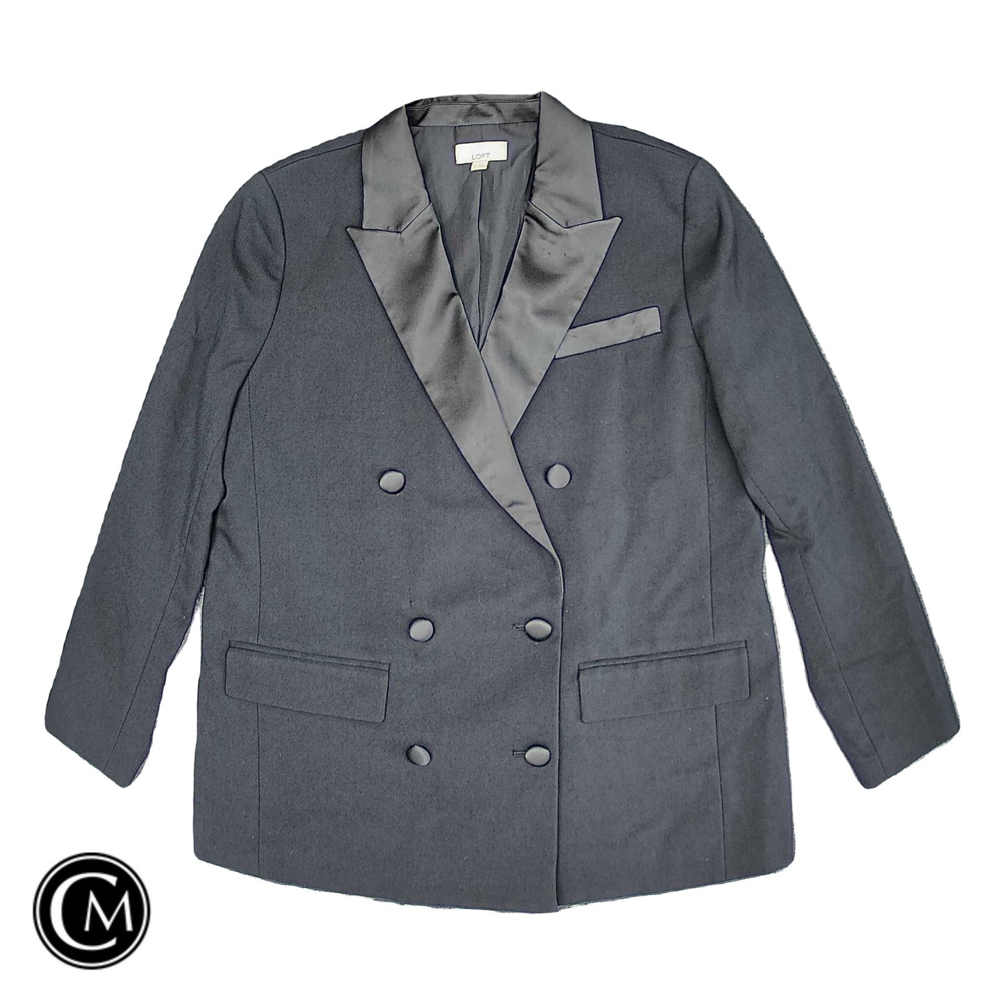 Blazer By Loft In Black, Size: 12