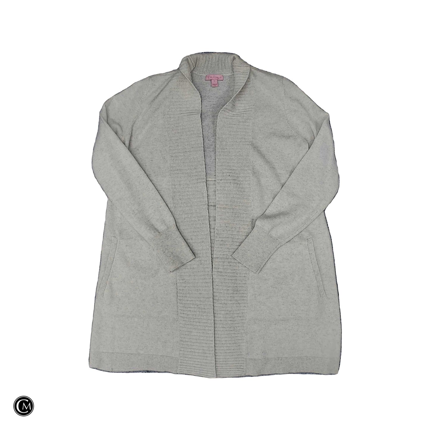 Sweater Cardigan Designer By Lilly Pulitzer In Cream, Size: S image 1