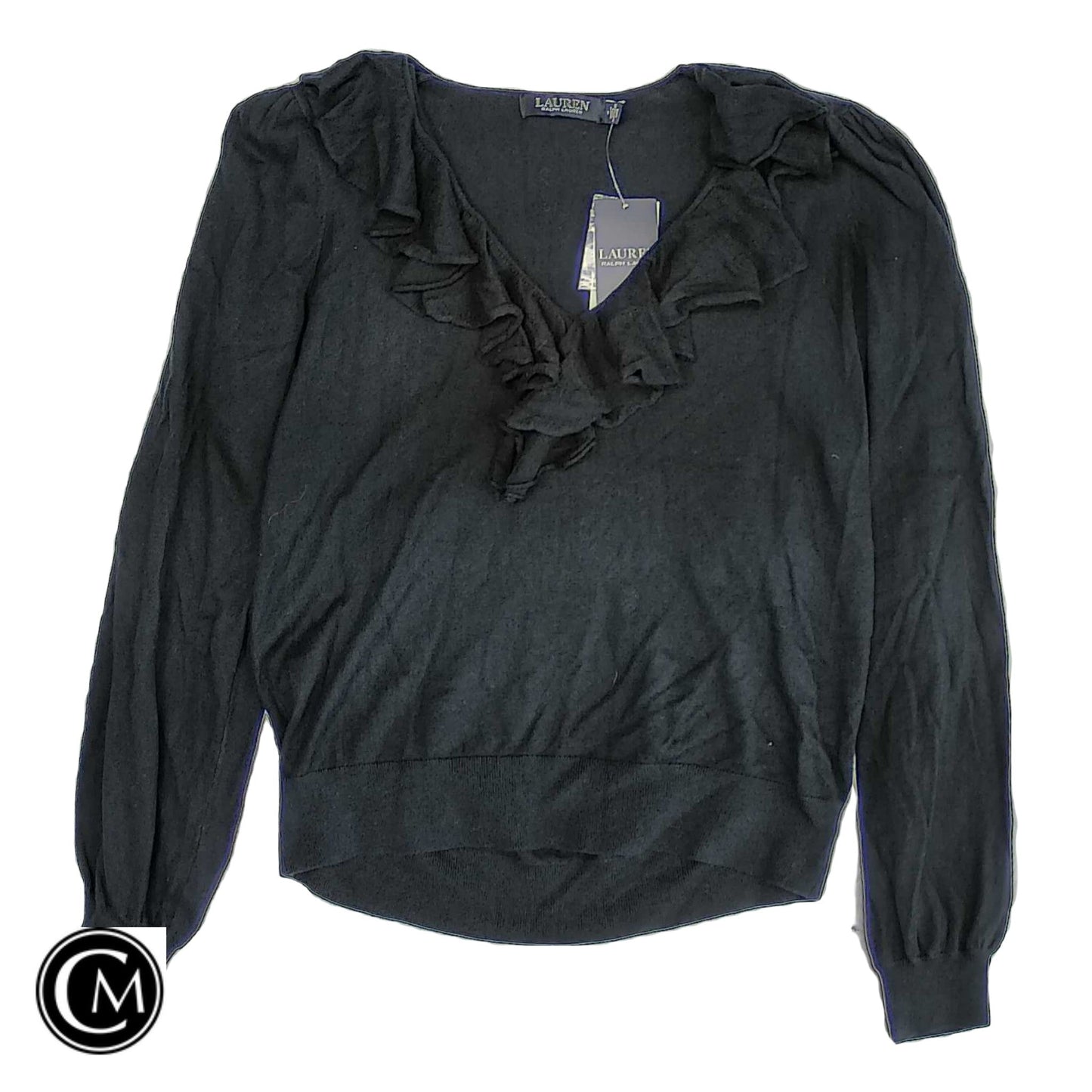 Top Ls By Lauren By Ralph Lauren In Black, Size: M