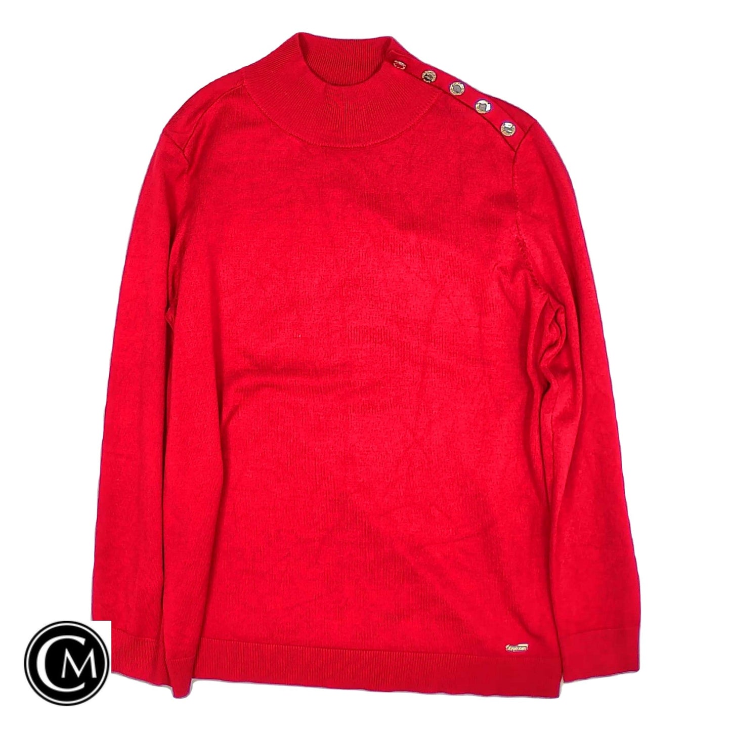 Sweater By Calvin Klein In Red, Size: M