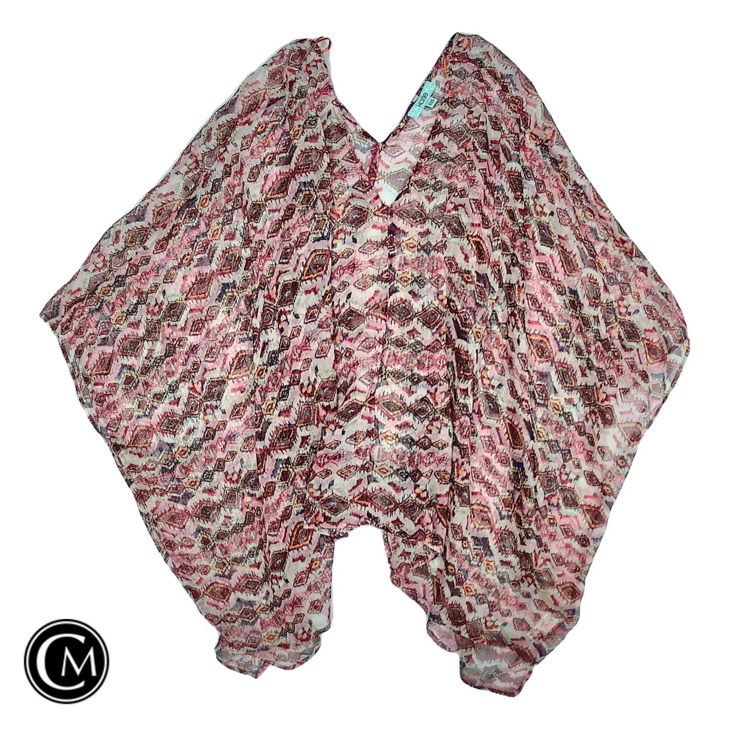 Swimwear Cover-Up By Karlie In Pink & Red, Size: Osfm