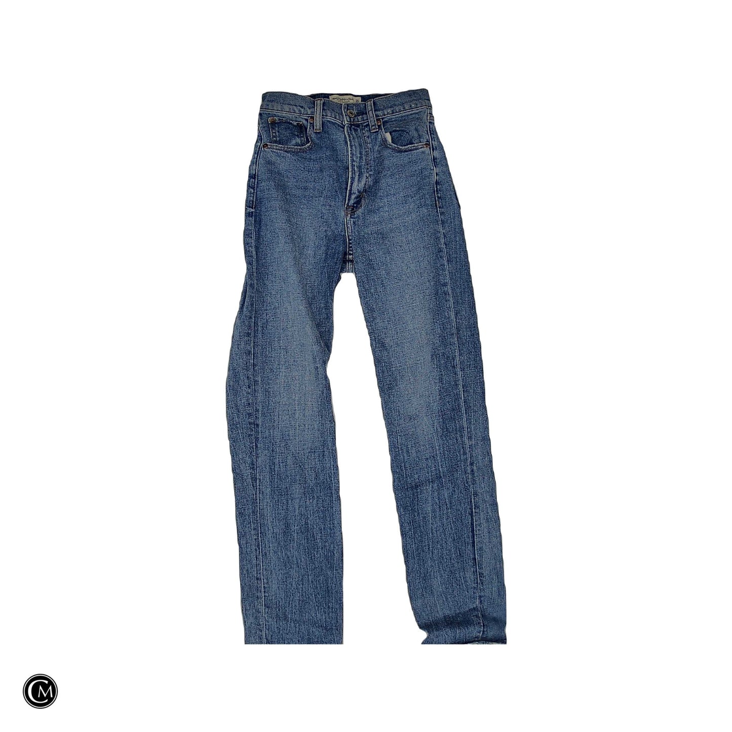 Jeans Straight By Abercrombie And Fitch In Blue, Size: 0p