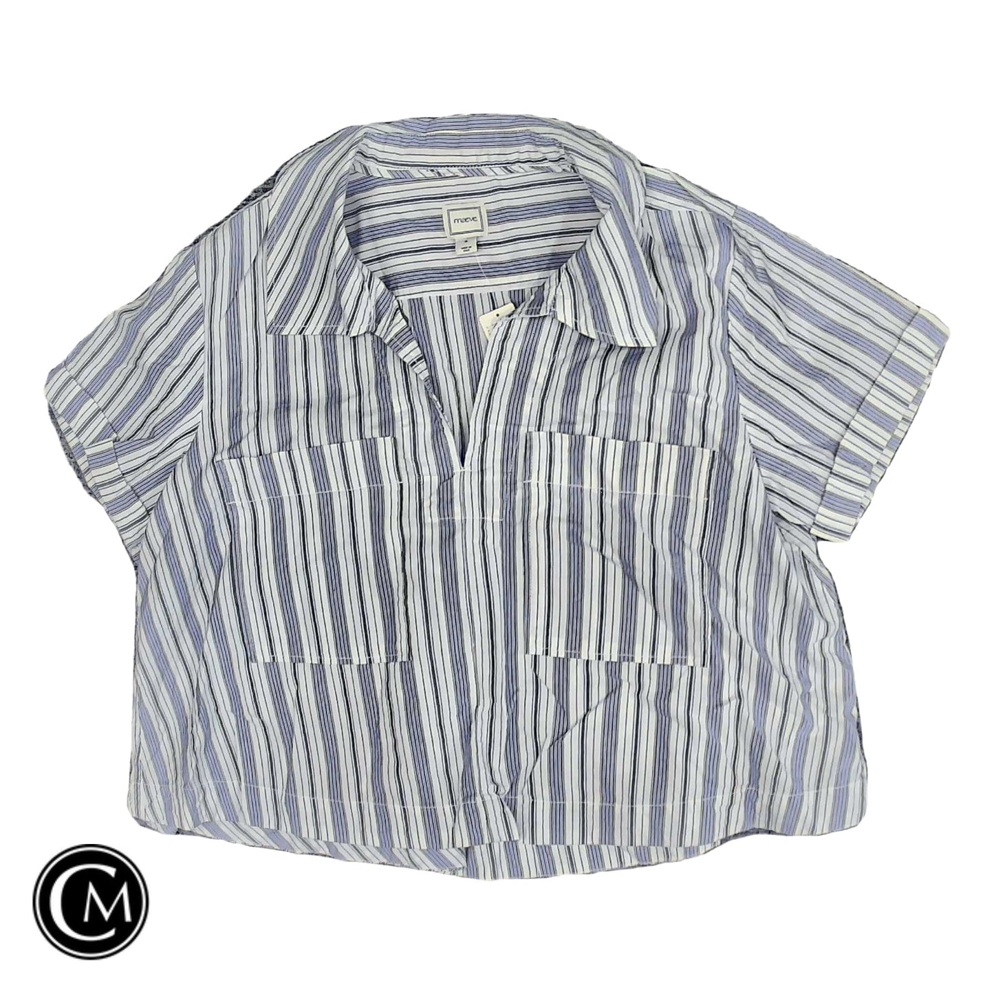 Top Ss By Maeve In Blue & White, Size: Xl