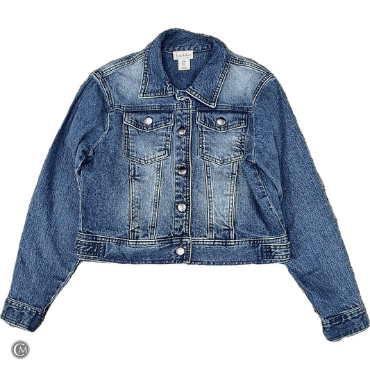 Jacket Denim By Nicole By Nicole Miller In Blue Denim, Size: S