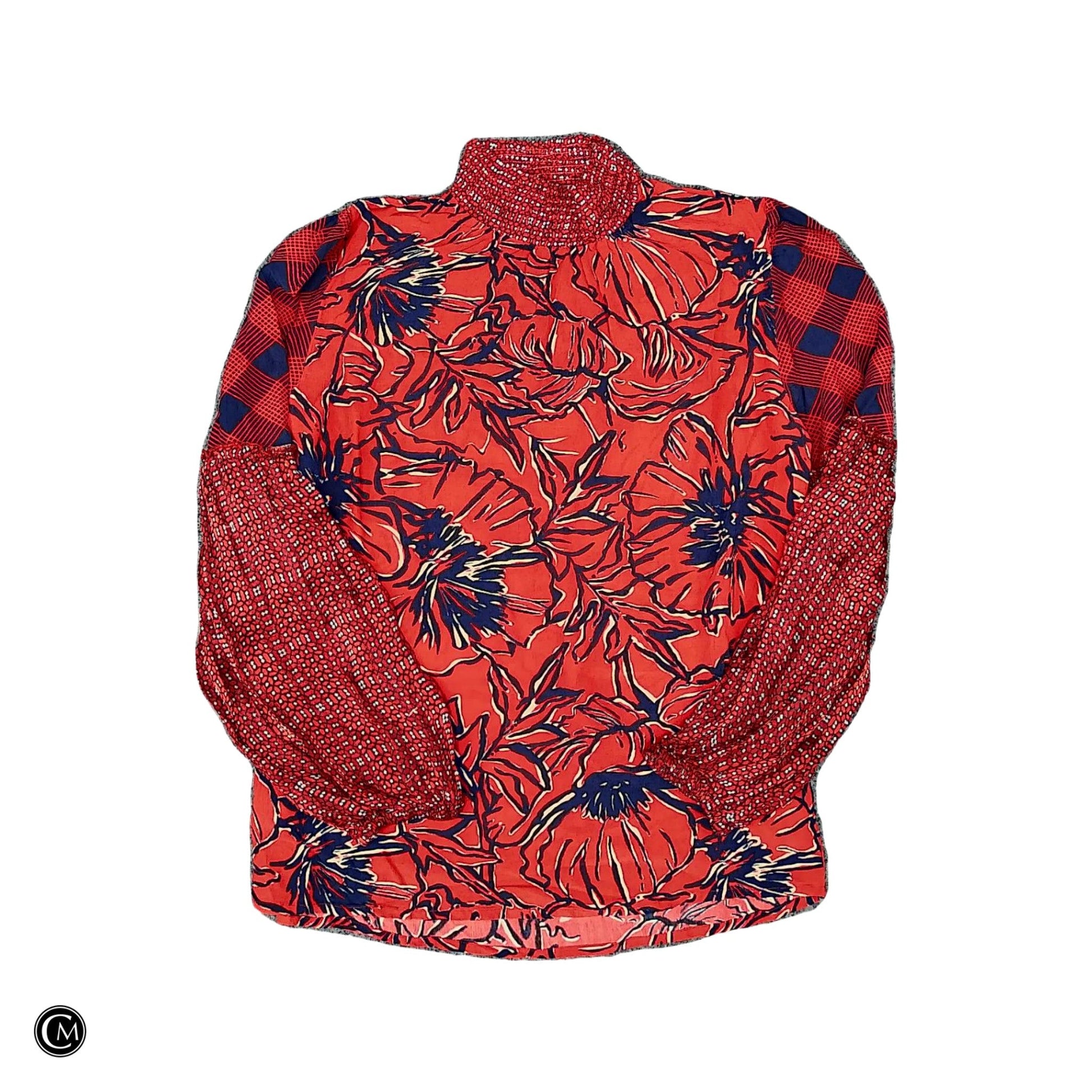 Top Ls By Blank London In Blue & Red, Size: S image 1