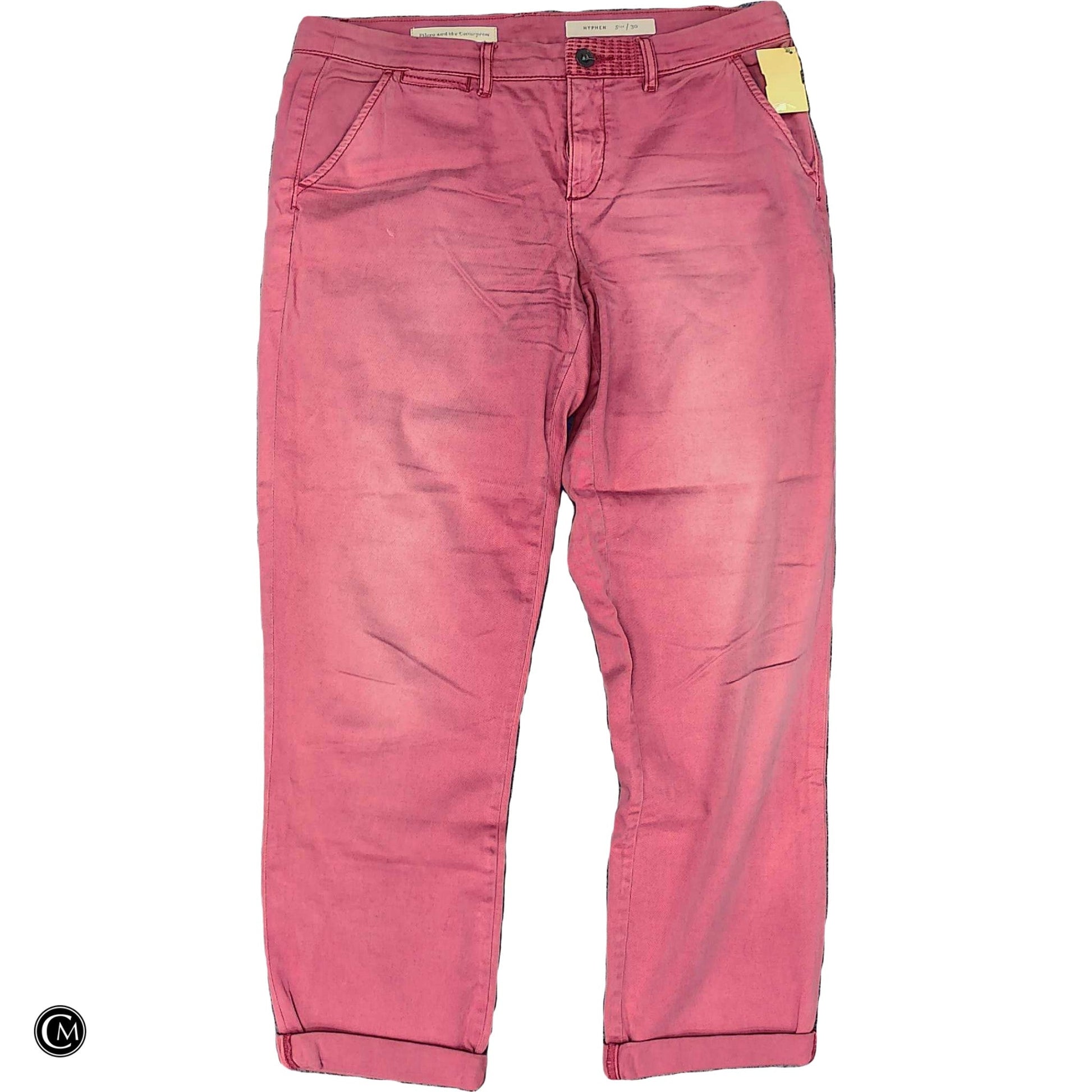Jeans Straight By Pilcro In Pink Denim, Size: 10 image 1