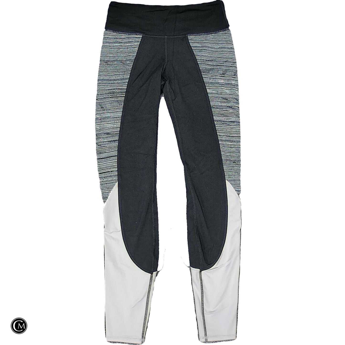 Athletic Leggings By Athleta In Black & Grey, Size: Xs image 1