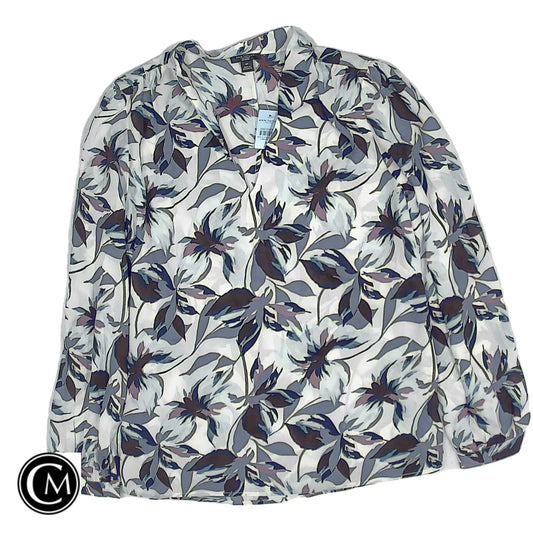 Blouse Ls By Ann Taylor In Multi, Size: Mp