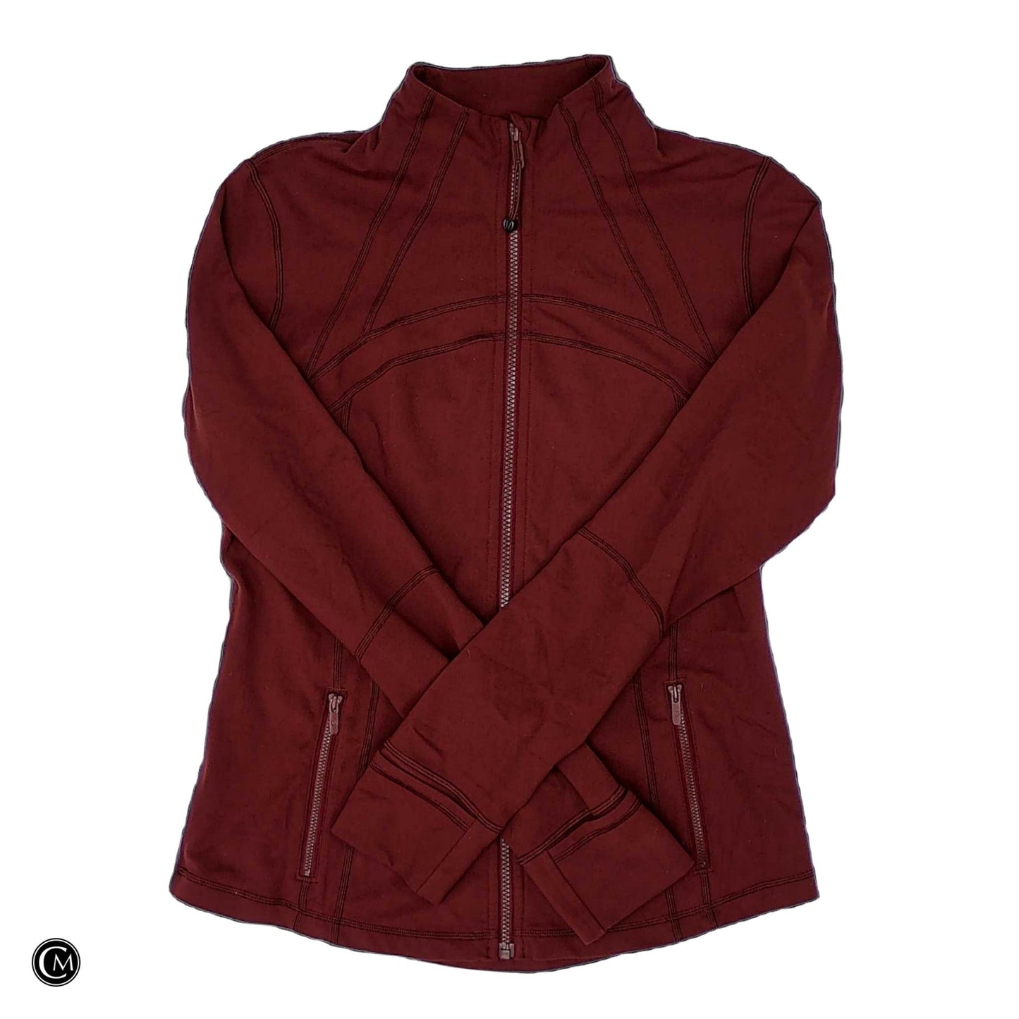 Athletic Jacket By Lululemon In Red, Size: L