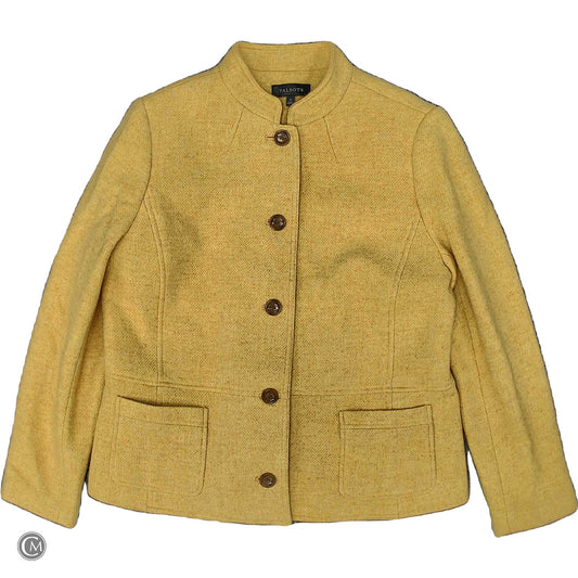 Coat Wool By Talbots In Yellow, Size: Xl image 1