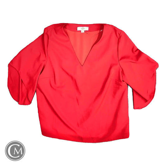 Blouse 3/4 Sleeve By Entro In Red, Size: S
