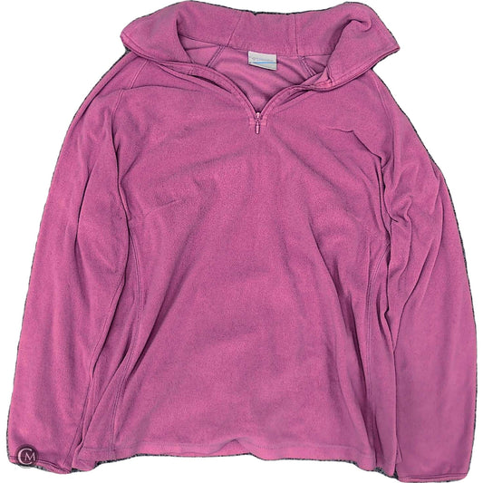 Athletic Sweatshirt Collar By Columbia In Pink, Size: 1x