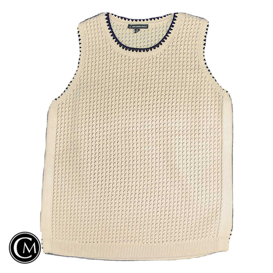 Top Sleeveless By Adrianna Papell In Black & Cream, Size: Xs