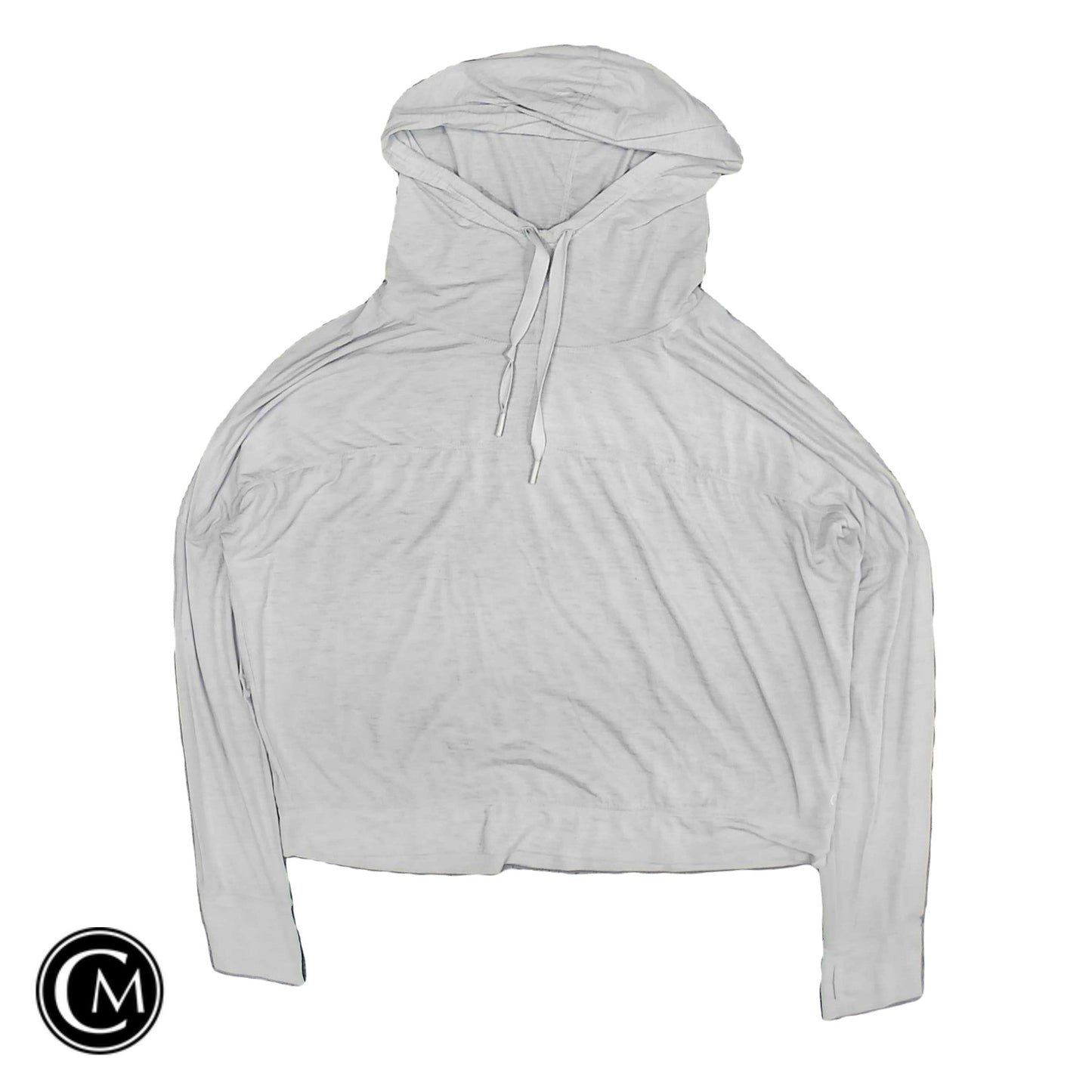 Athletic Top Ls Hoodie By Gap In Grey, Size: L
