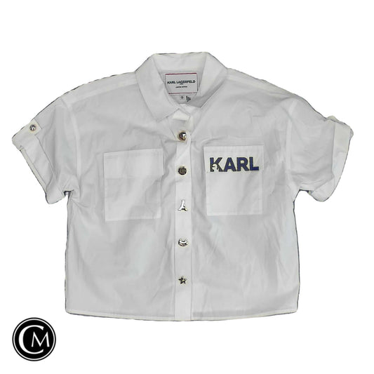 Top Ss By Karl Lagerfeld In White, Size: S