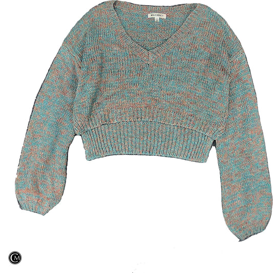 Sweater By Wild Honey In Blue & Orange, Size: S