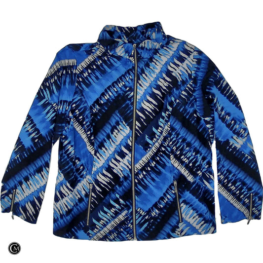 Jacket Other By Zenergy By Chicos In Blue, Size: L