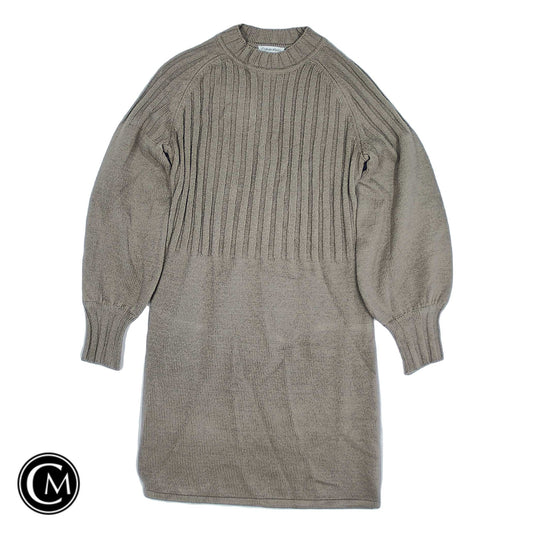 Dress Sweater By Calvin Klein In Taupe, Size: M