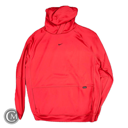 Athletic Sweatshirt Hoodie By Nike In Red, Size: M