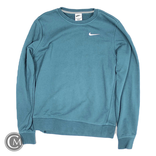 Sweatshirt Crewneck By Nike In Blue & Green, Size: S image 1