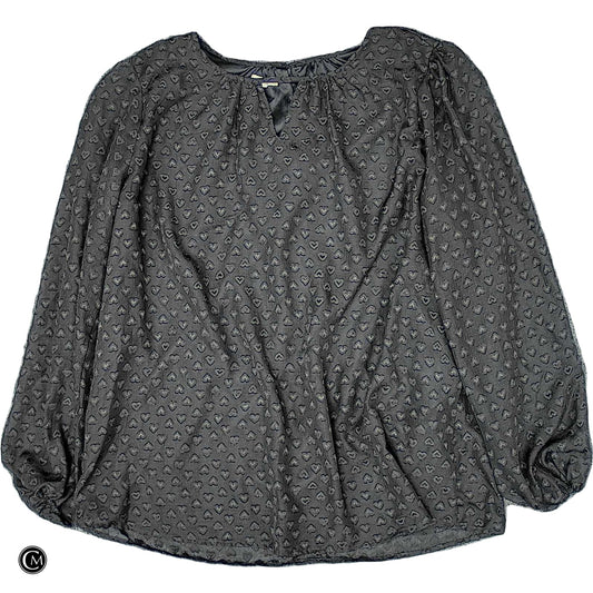 Blouse Ls By Maurices In Black, Size: Xl