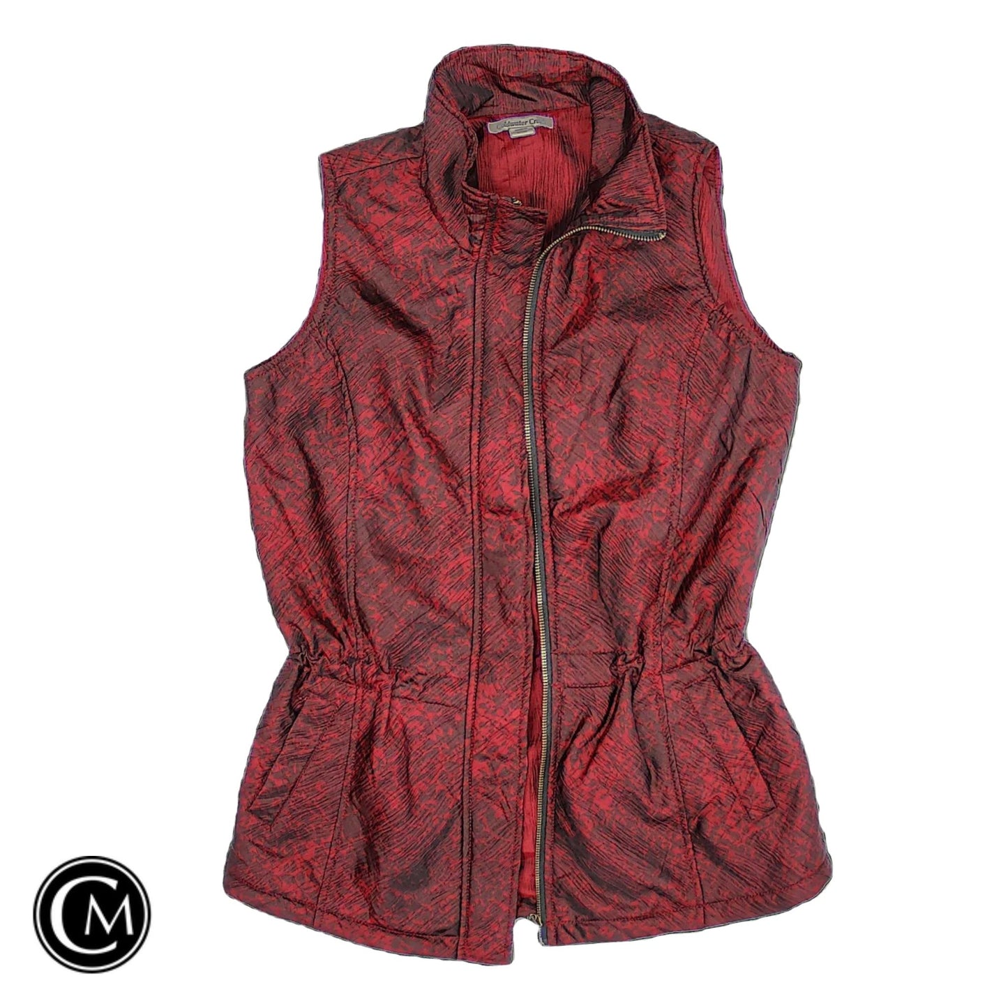 Vest Puffer & Quilted By Coldwater Creek In Maroon, Size: Xs