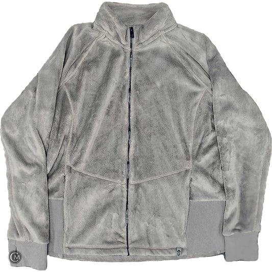 Jacket Fleece By Free Country In Grey, Size: Xxl