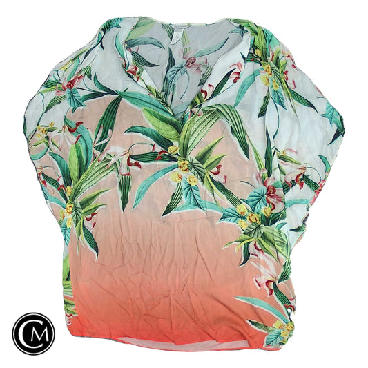 Swimwear Cover-Up By Trina Turk In Tropical Print, Size: L