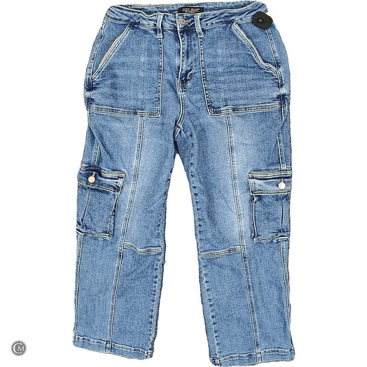 Jeans Wide Leg By Judy Blue In Blue Denim, Size: 14 image 1